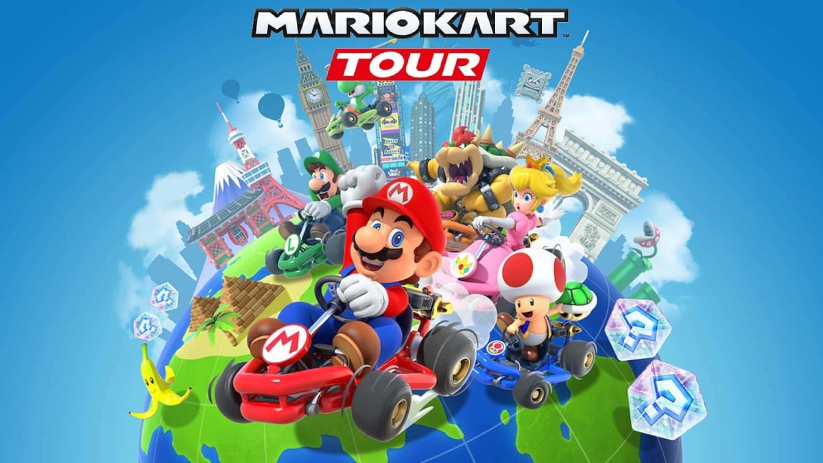 The key art for Mario Kart Tour