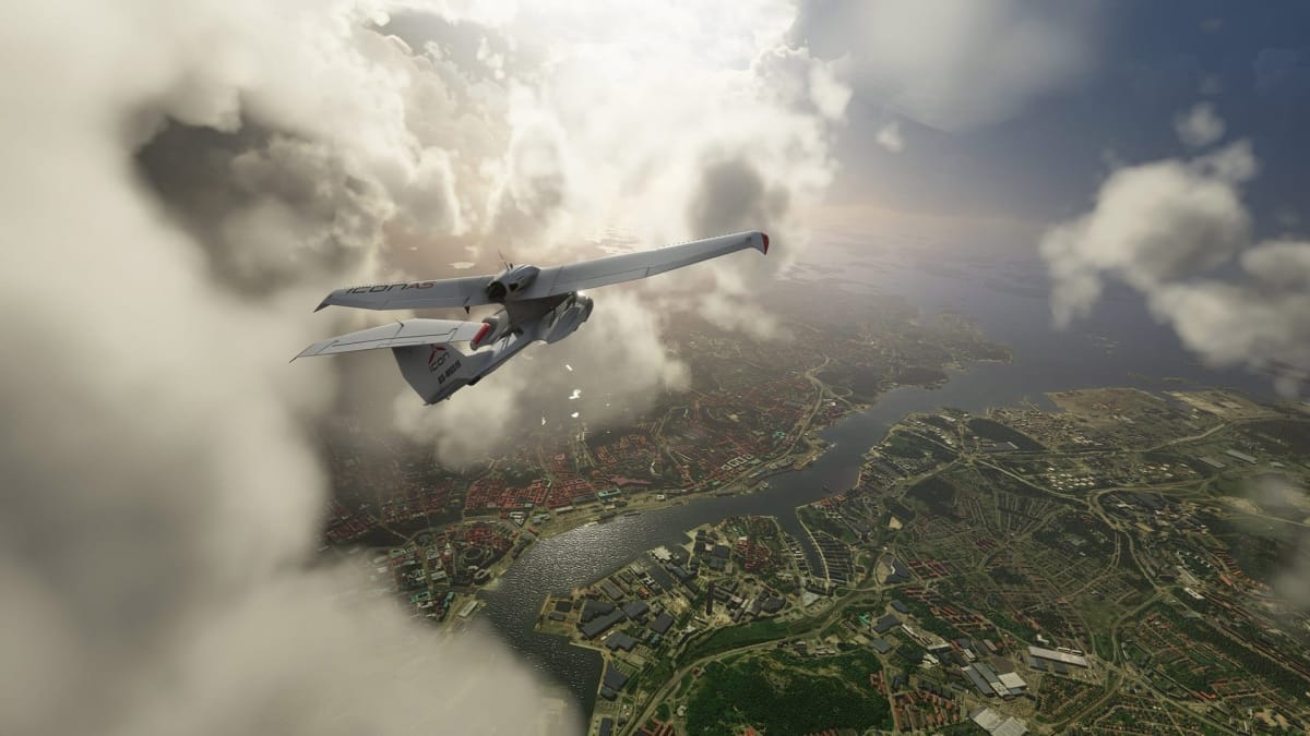 Screenshot of the latest flight simulator.