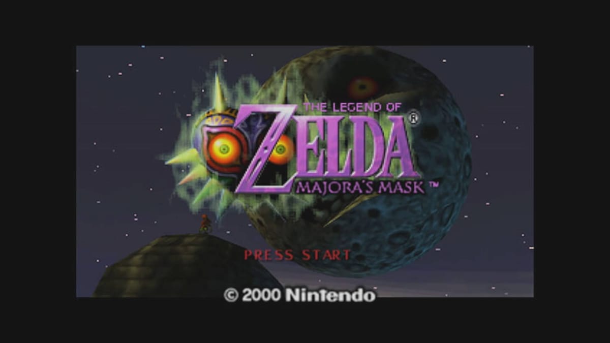 The Legend of Zelda: Majora's Mask title screen