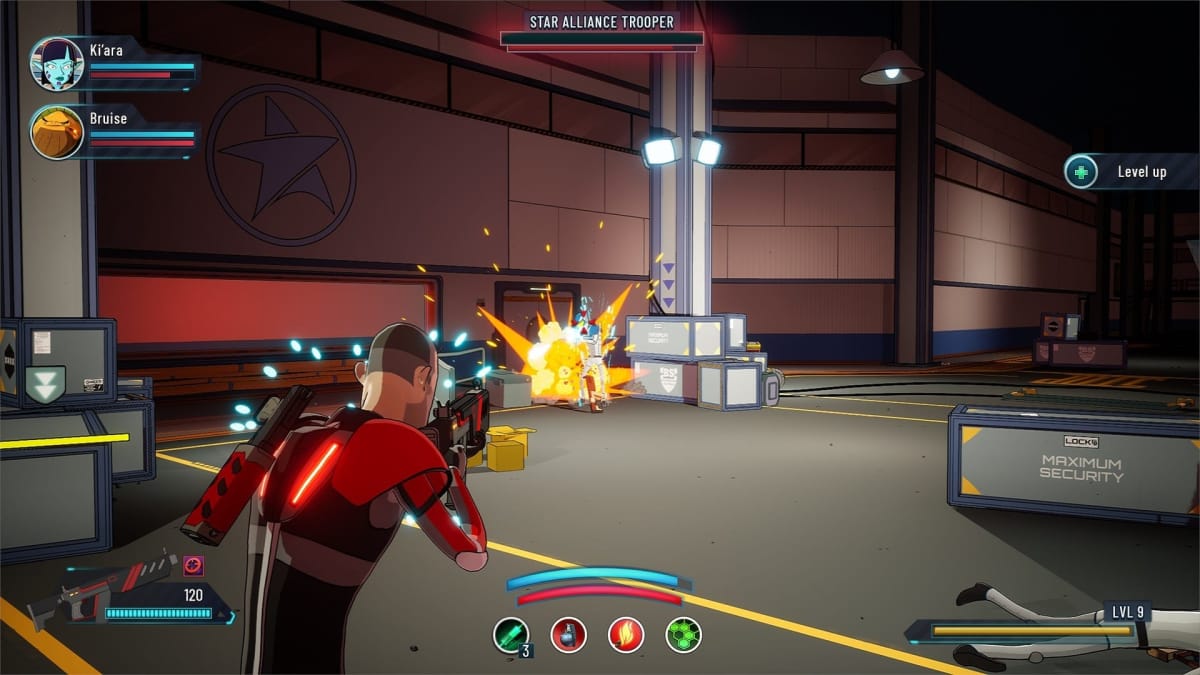 An in-game screenshot of sci-fi parody game Minimal Affect
