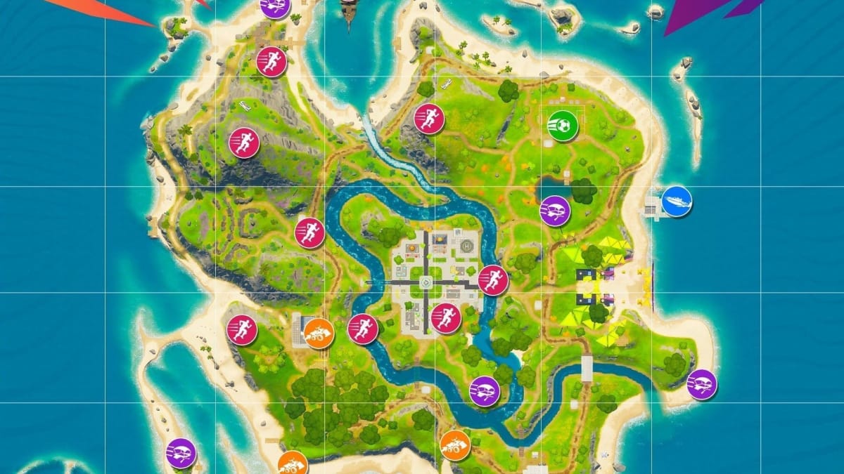 A sneak peek of the new Fortnite Party Royale map