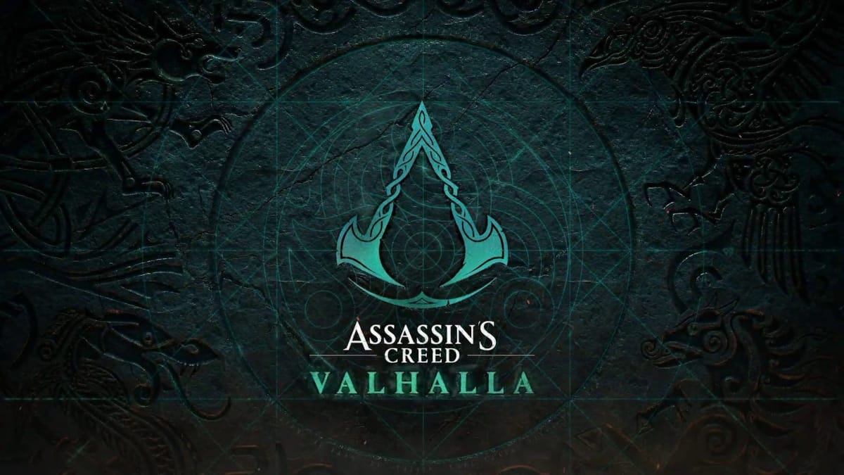 The Assassin's Creed Valhalla logo from Inside Xbox in May