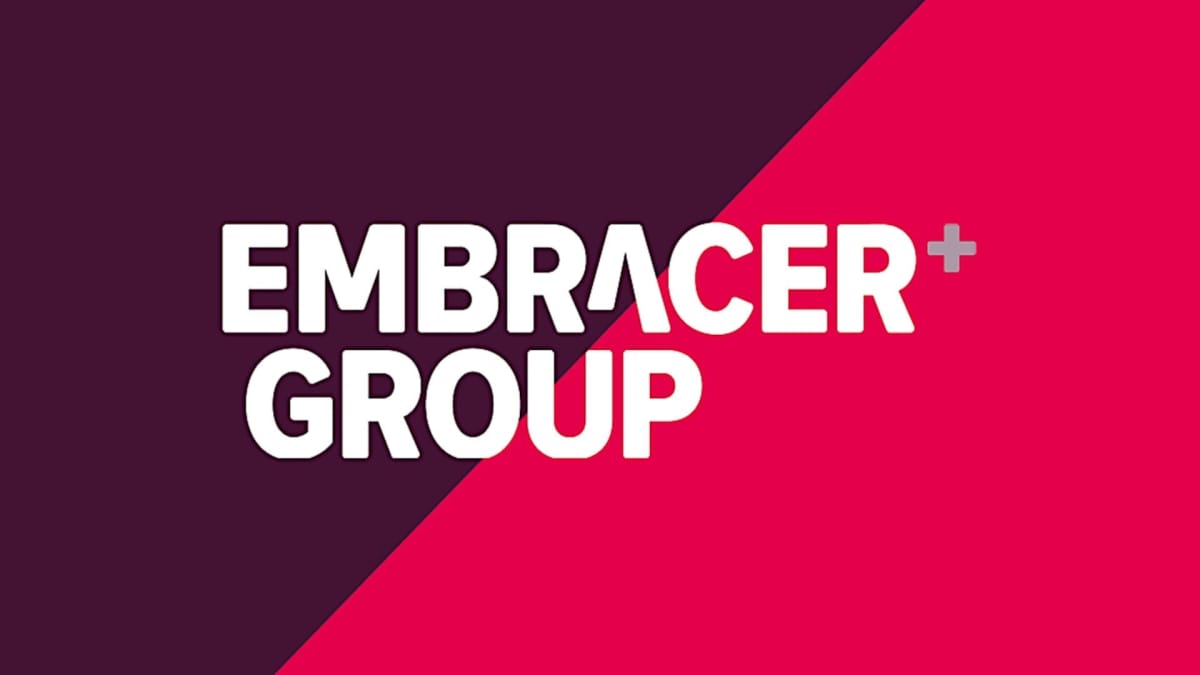 The logo for holding company Embracer Group