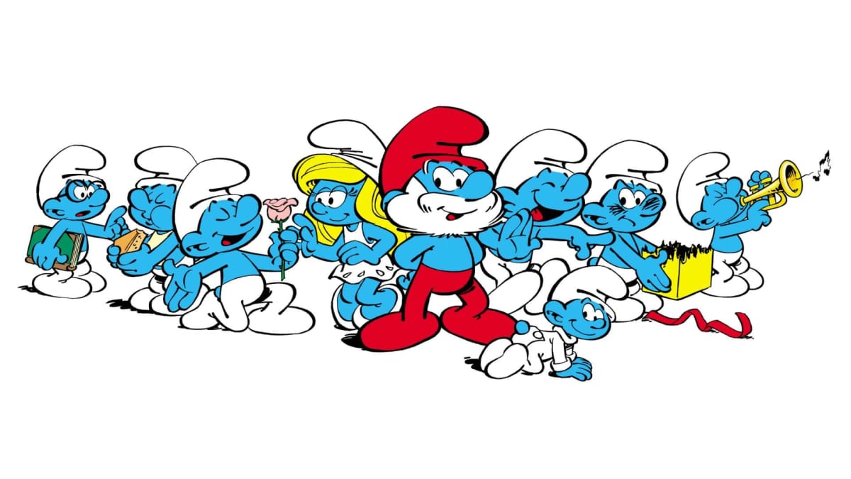 The Smurfs in all their glory