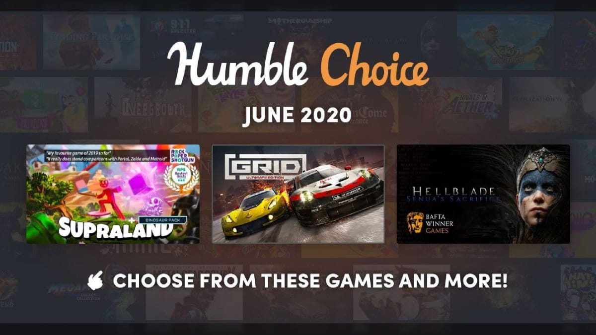 Humble Choice June 2020 games cover