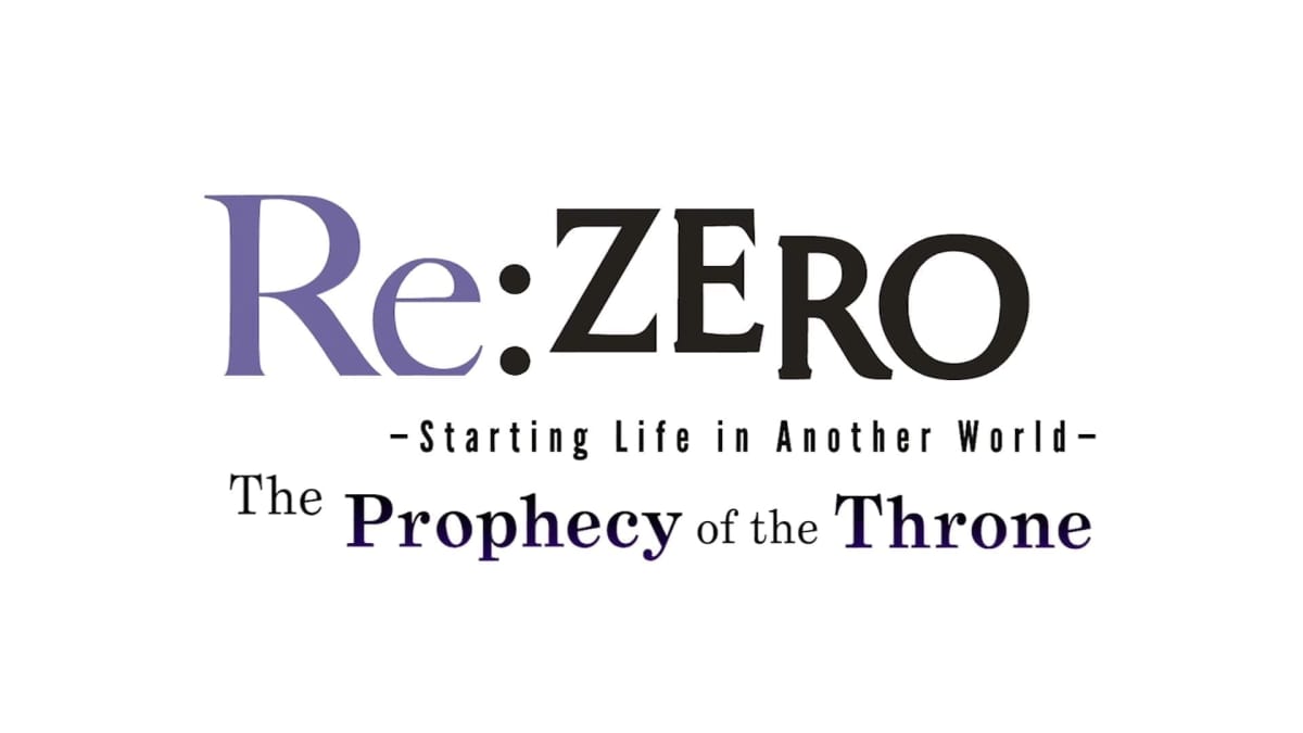 The main logo for the new Re:Zero game