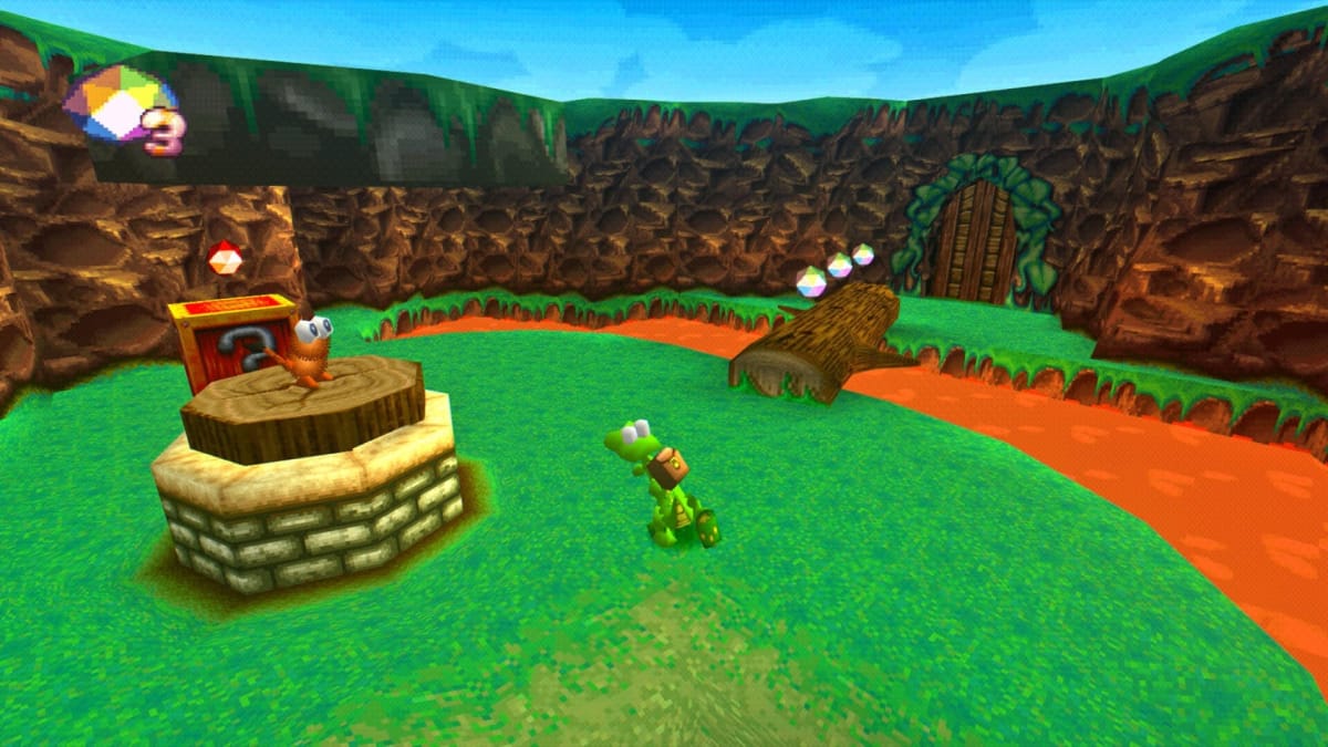 An in-game shot of Croc: Legend of the Gobbos