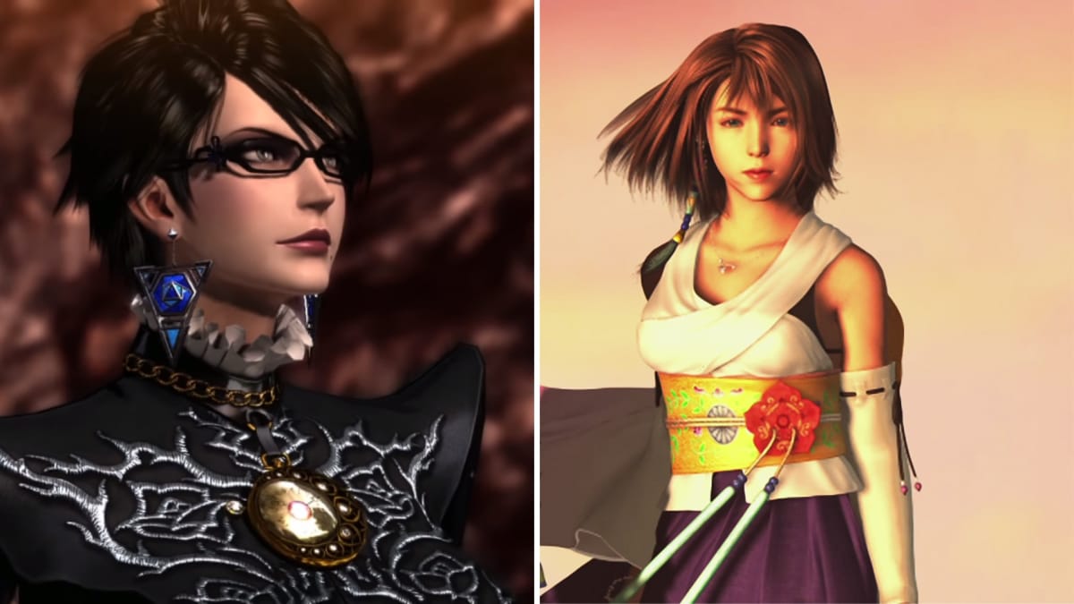 Bayonetta and Yuna, two iconic female characters 
