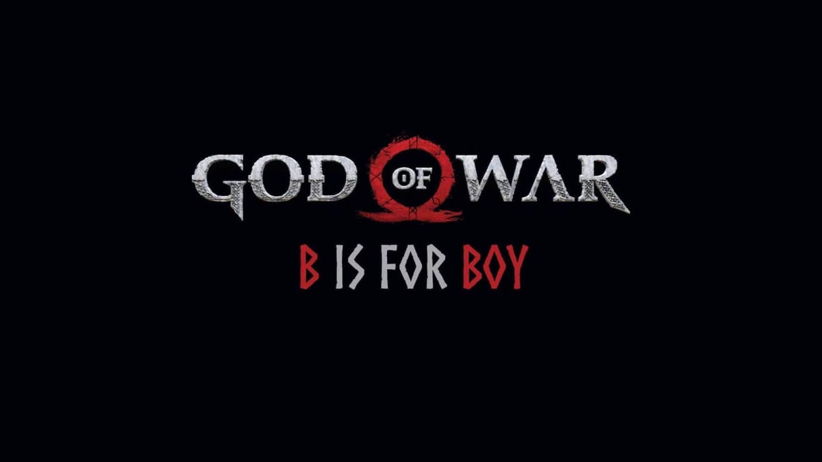 A logo for God of War: B Is For Boy, which isn't final