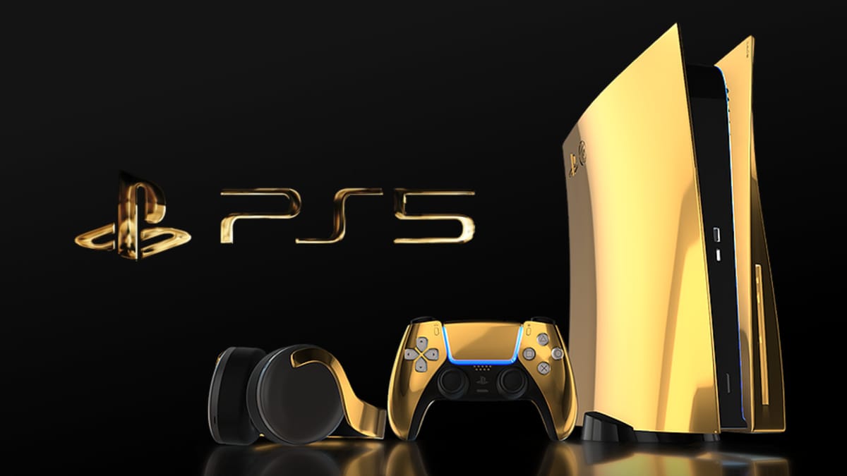Gold PS5 cover