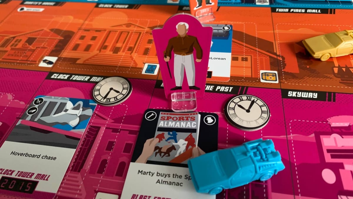 Back To The Future: Dice Through Time Game Board