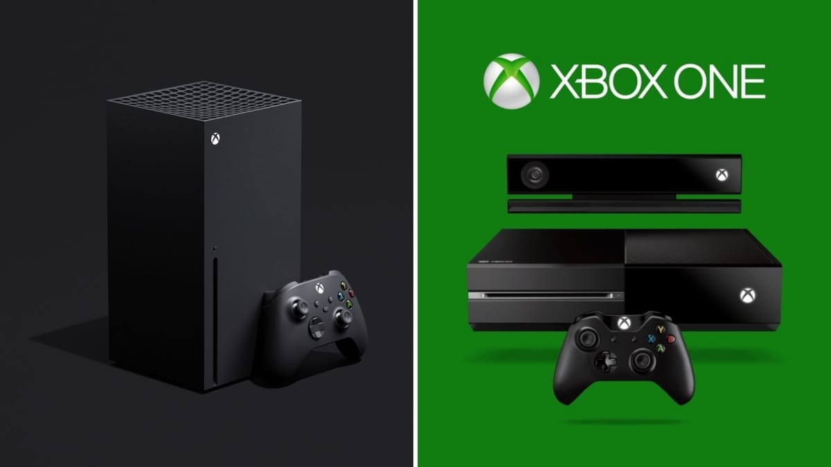 The Xbox Series X and the Xbox one