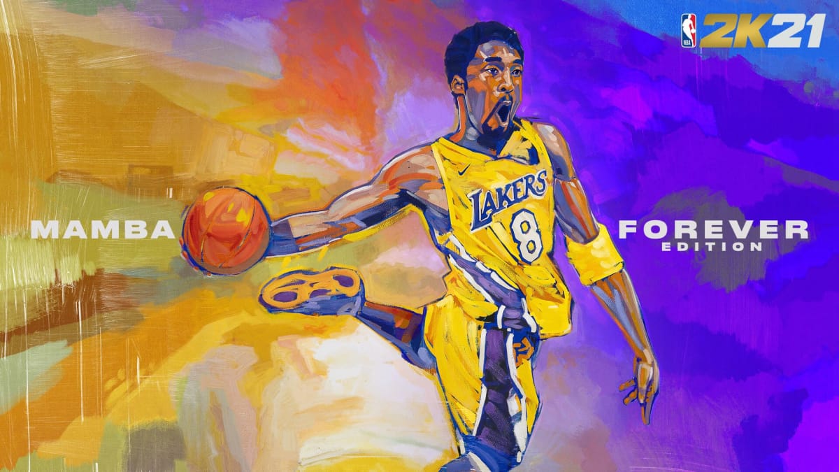 The main artwork for the NBA 2k21 Mamba Forever edition