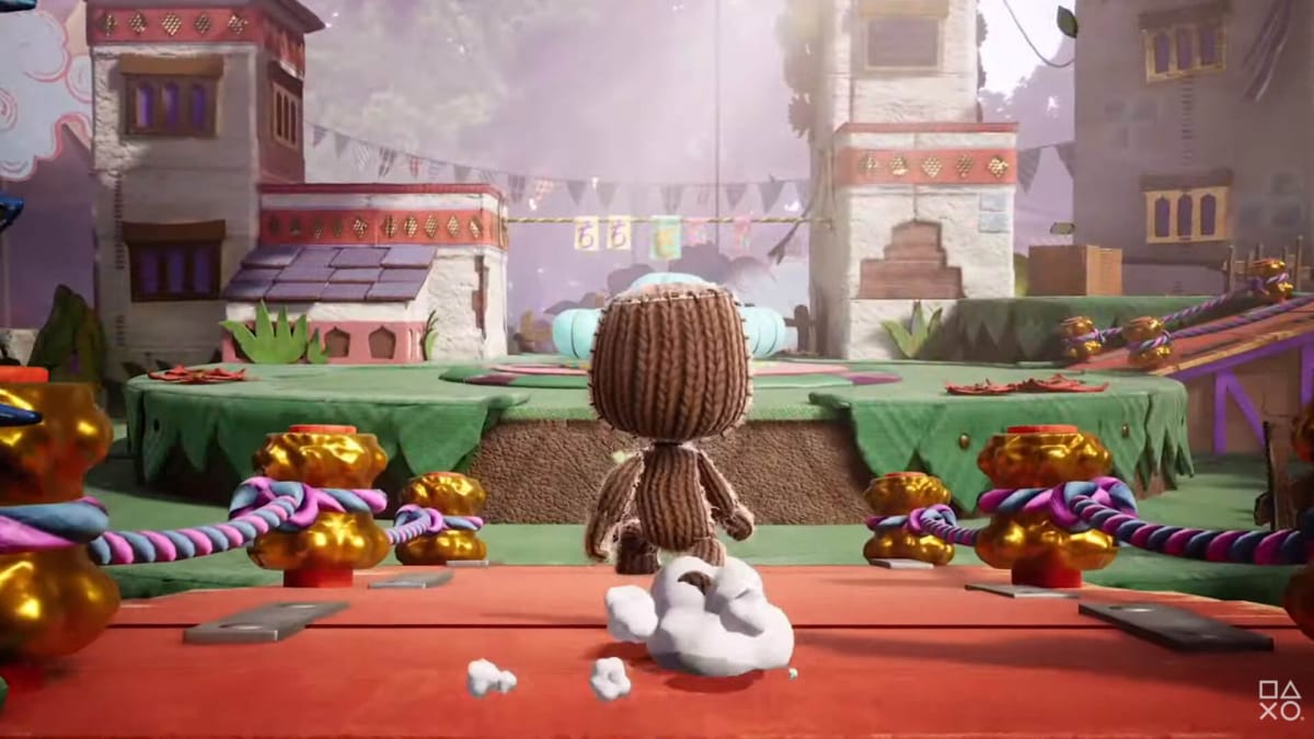 A shot from Sackboy A Big Adventure, which will also be on the PS4.