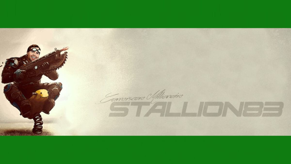 The main banner for Stallion's Gamerscore Millionaire site