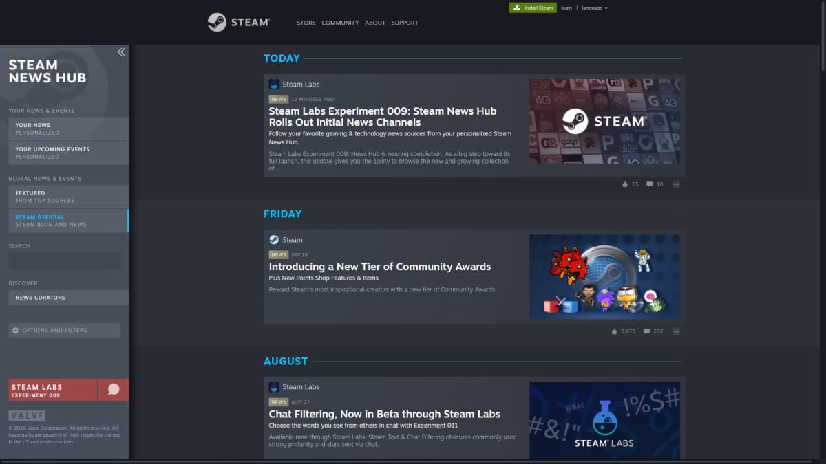 Steam News Steam Labs cover