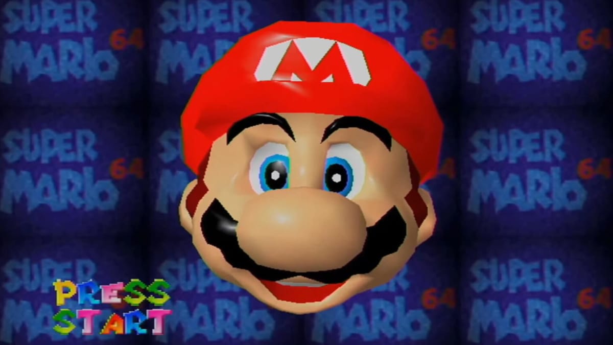 Super Mario 64 Start Screen