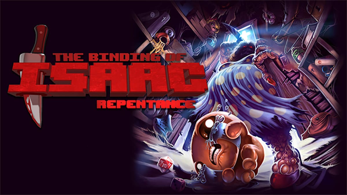 The main logo for The Binding of Isaac: Repentance