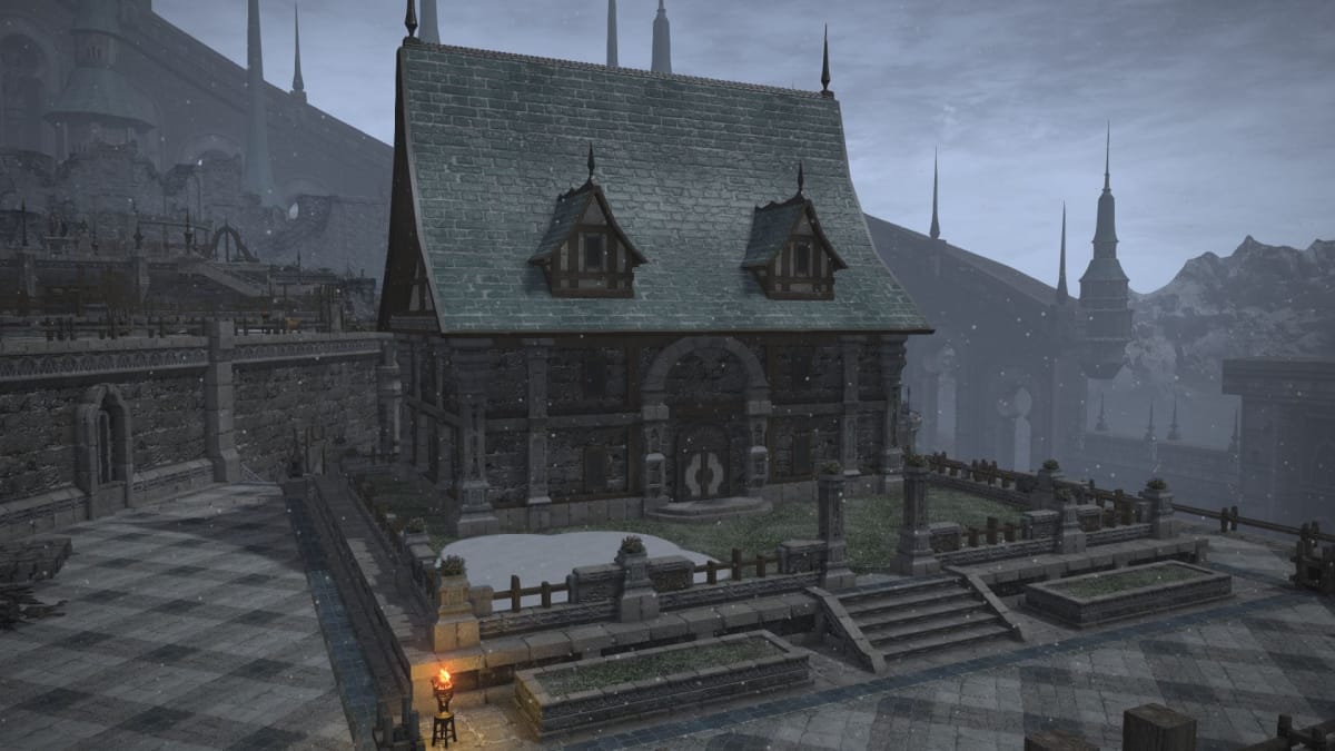 A house in Ishgard in Final Fantasy XIV
