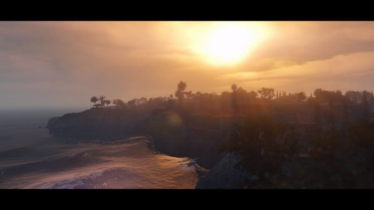A sun-kissed vista in the new GTA Online heist update