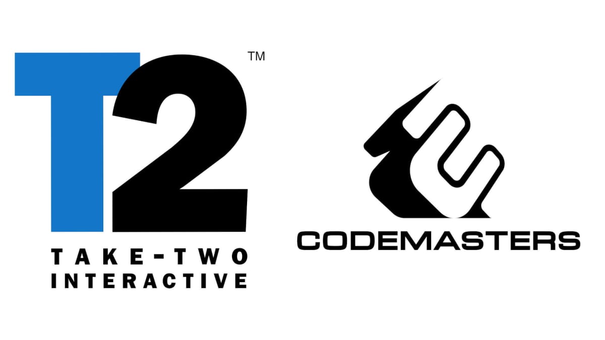 The Take-Two Interactive and Codemasters logos