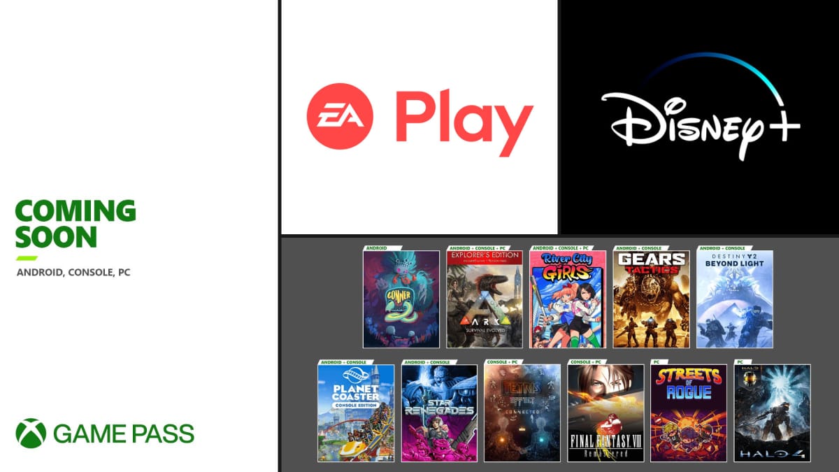 Xbox Game Pass EA Play Disney Plus New Games cover