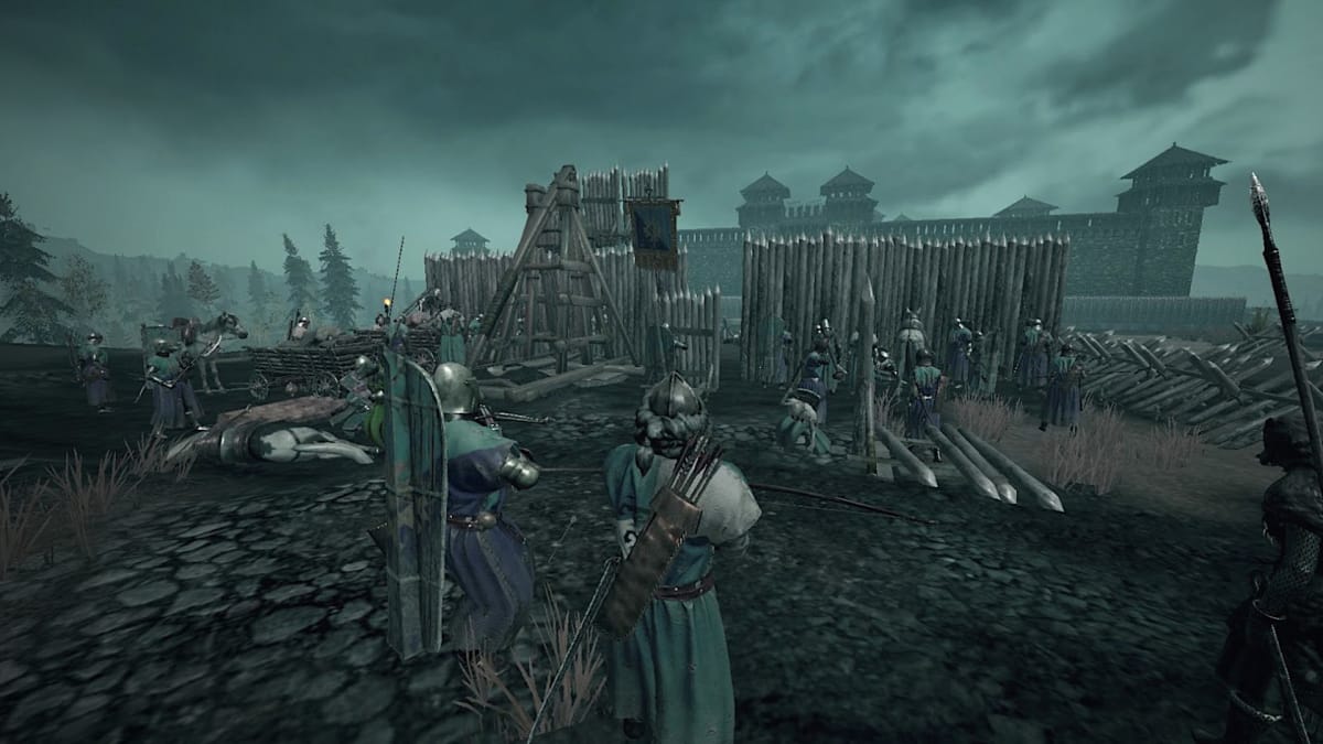 Soldiers on the battlements in Life Is Feudal: MMO