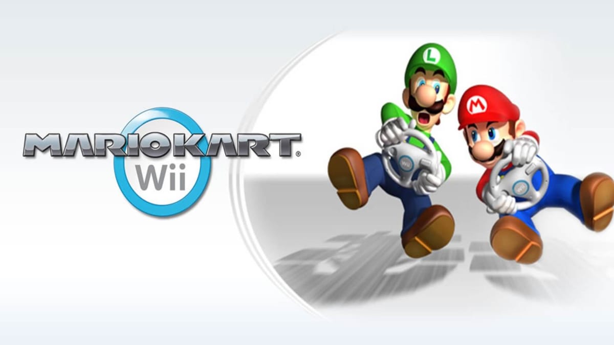 Promotional art for Mario Kart Wii.