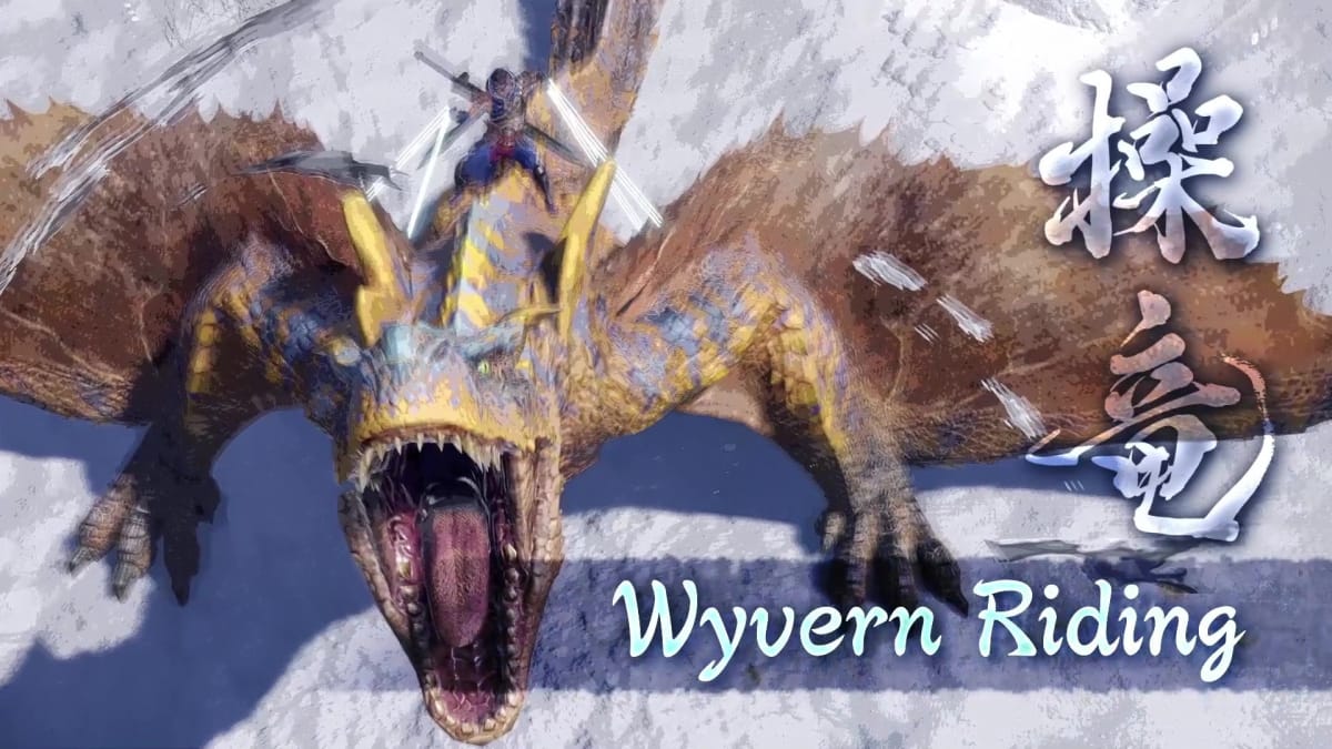 A Wyvern Riding preview in Monster Hunter Rise