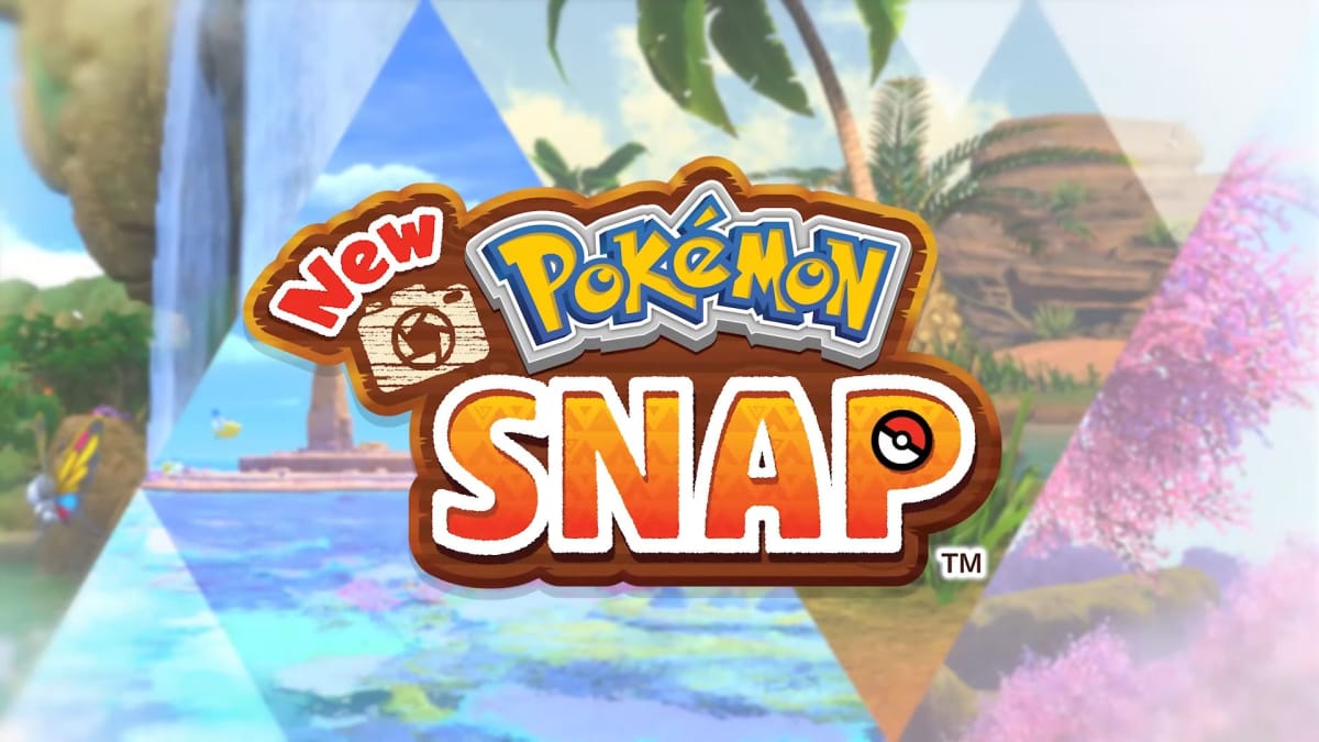 A title banner for the New Pokemon Snap release date trailer