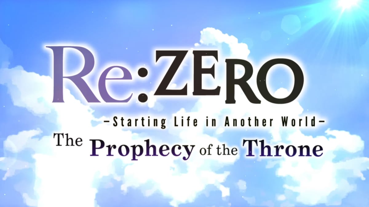 Re:ZERO -Starting Life in Another World- The Prophecy of the Throne - Key Art