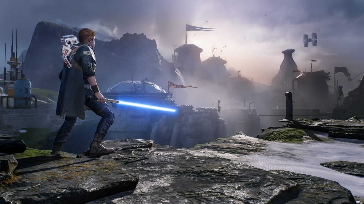 A shot of Star Wars Jedi: Fallen Order, an EA-developed game that will now sit alongside the new Ubisoft Star Wars game