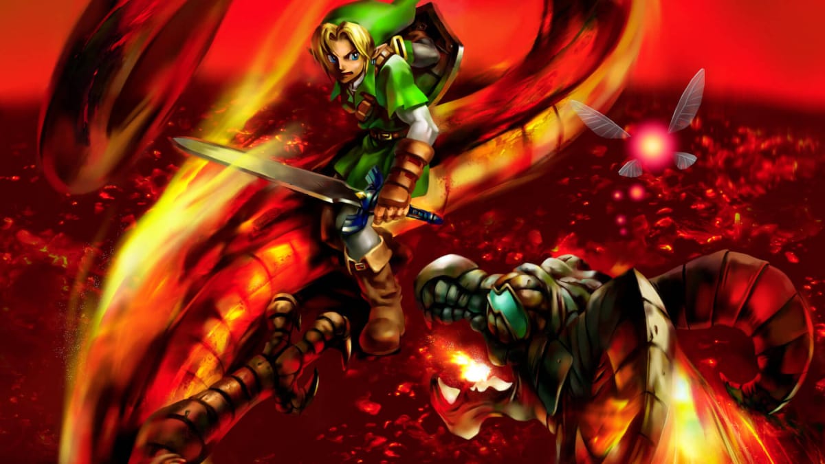 Zelda OOT Link vs Volvagia