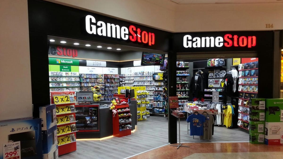 A Gamestop storefront