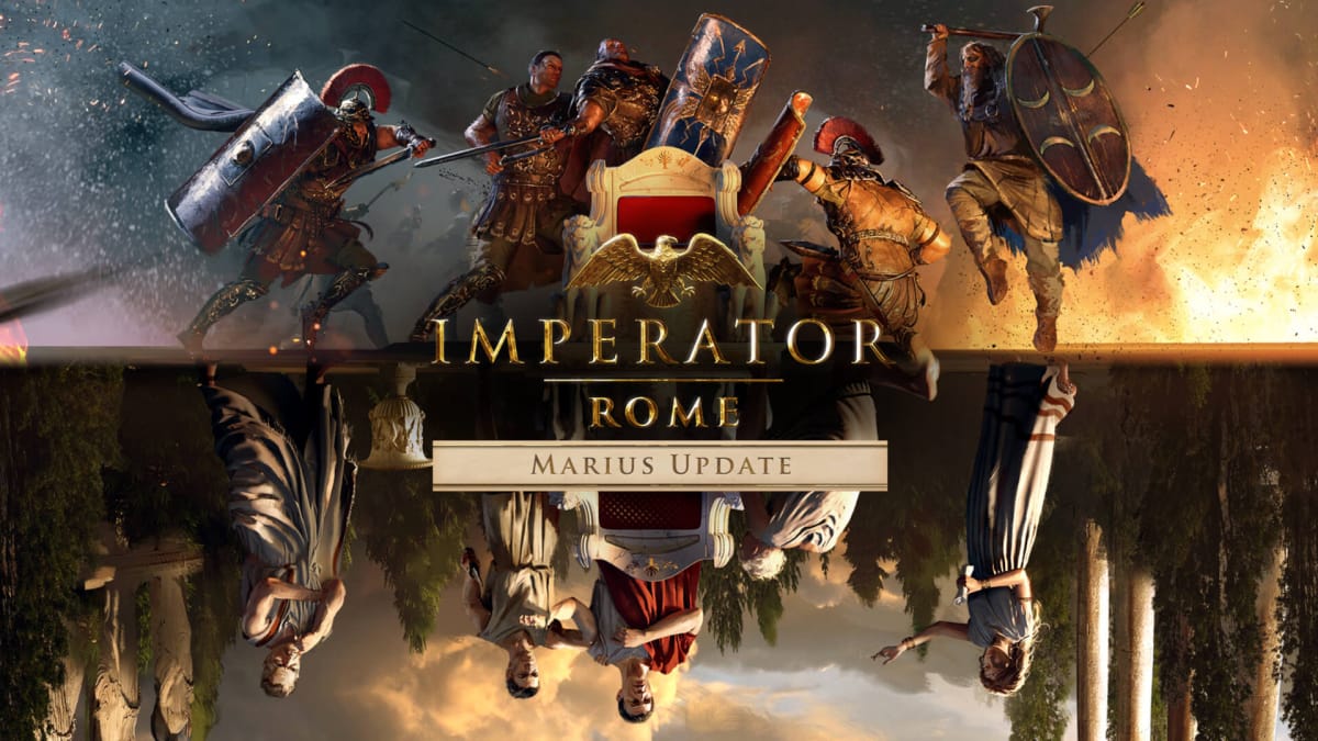 The main logo and artwork for the new Imperator: Rome 2.0 Marius update