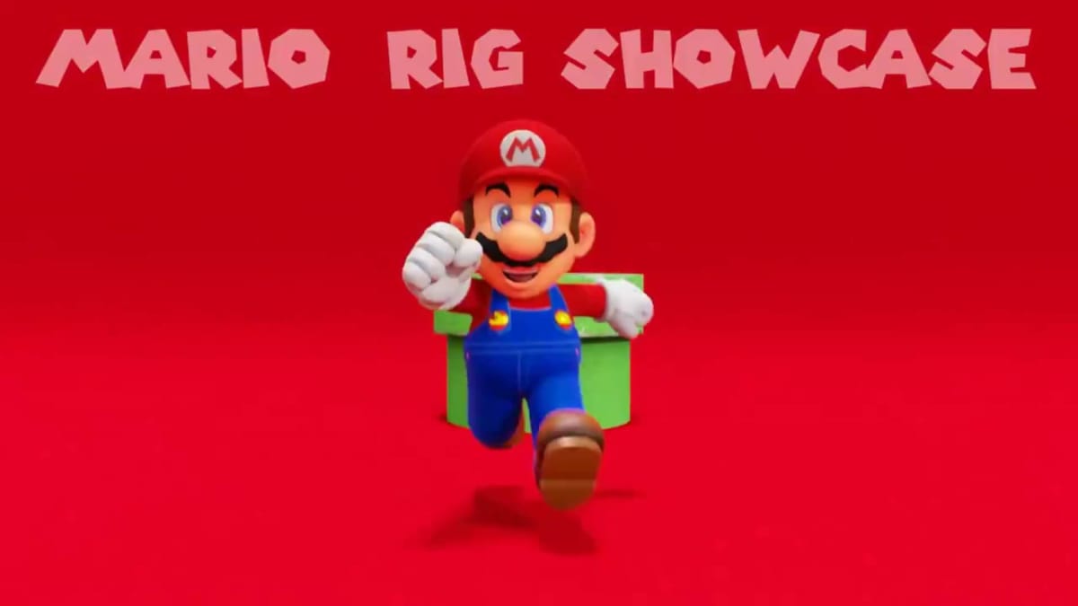 A shot of the Mario Rig from its trailer.