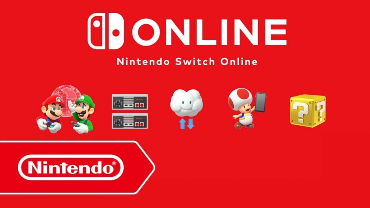 A banner image for the Nintendo Switch Online service