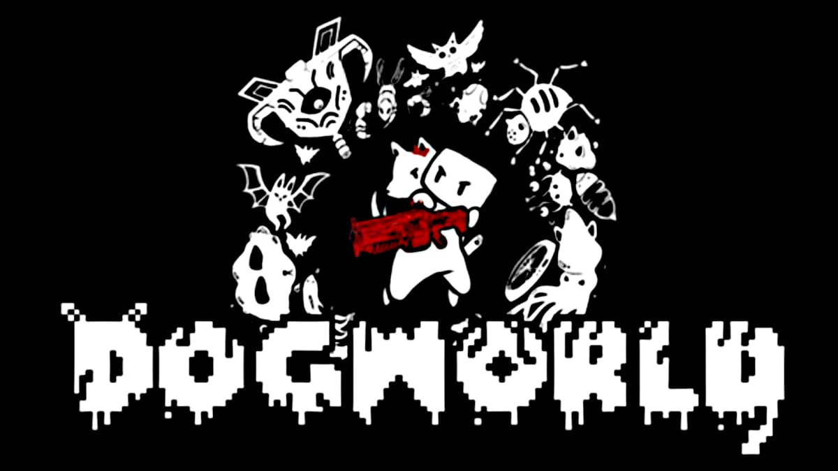 The main artwork and logo for Dogworld