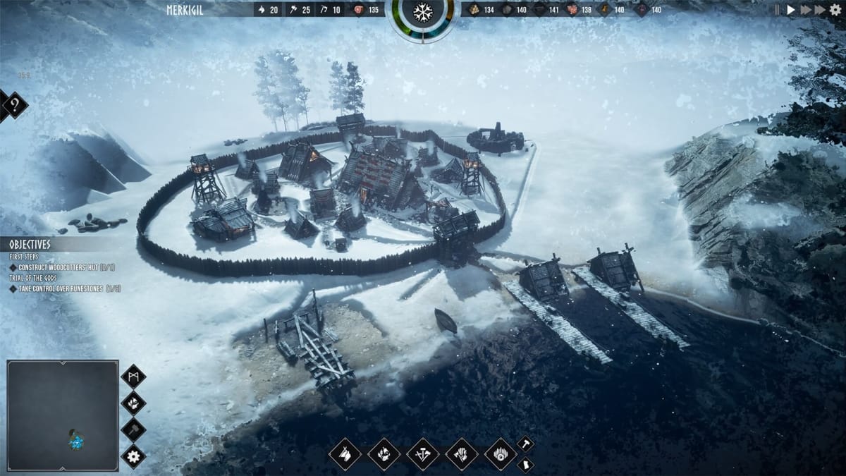 A city in the frozen wastes in Frozenheim