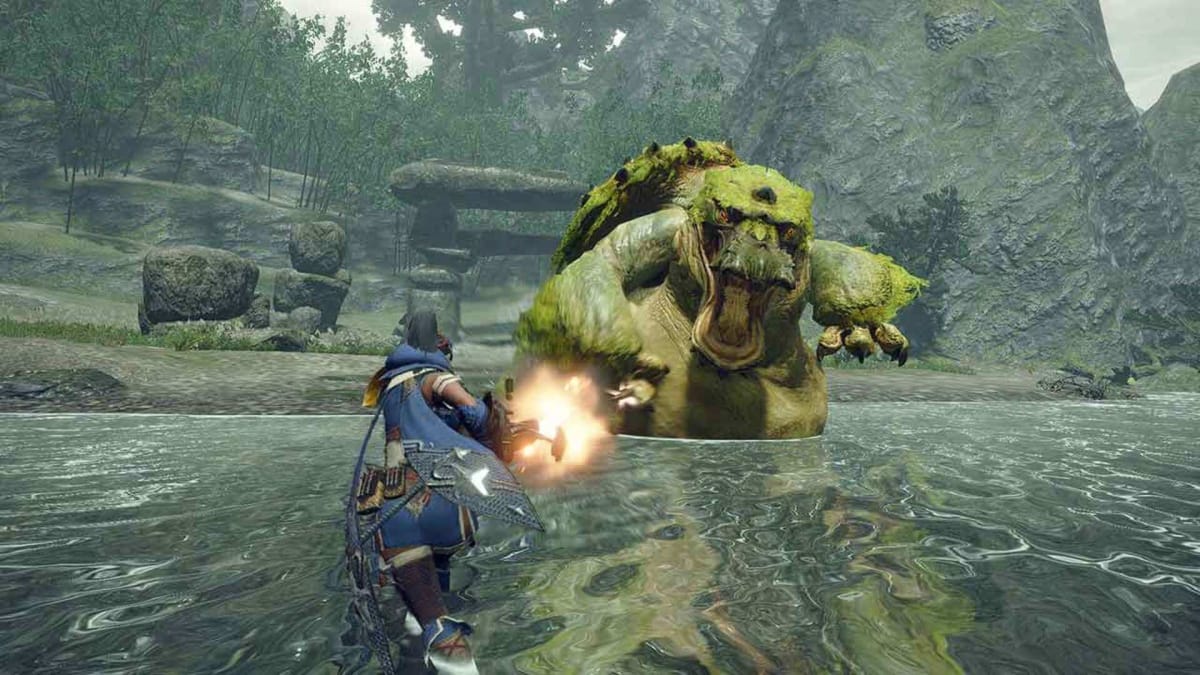 A shot from the Monster Hunter Rise trailer.