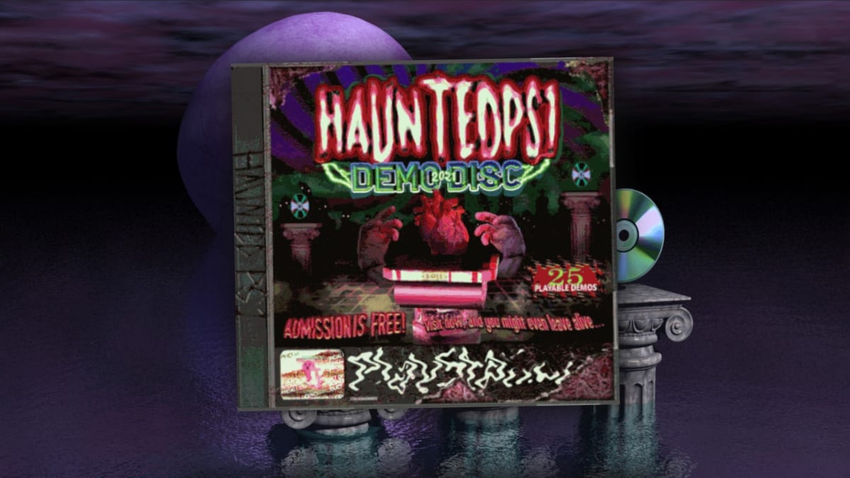 Haunted PS1 Demo Disc 2021 Key Art