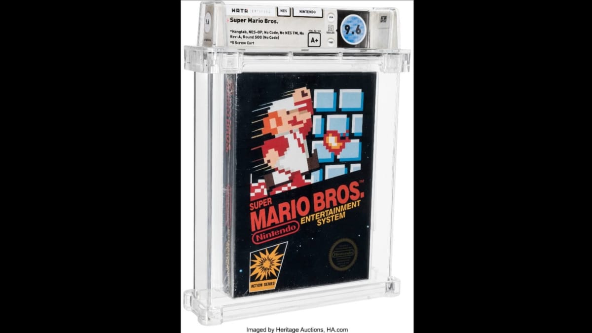 Super Mario Bros. Box for Auction