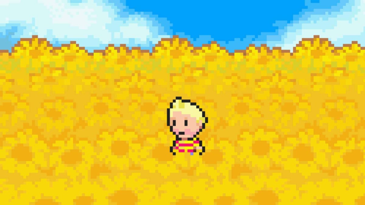 Lucas in the sunflower fields from Mother 3, which turns 15 today.