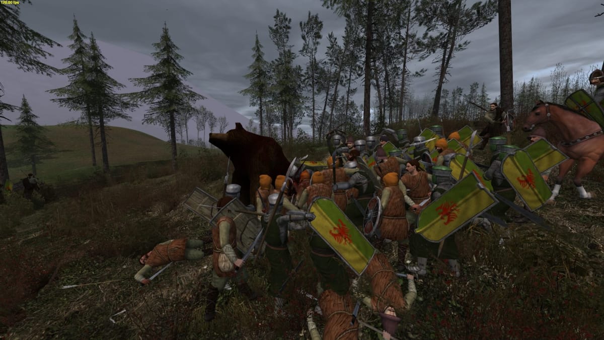 A battle in the Explorer mod for Mount and Blade Warband.