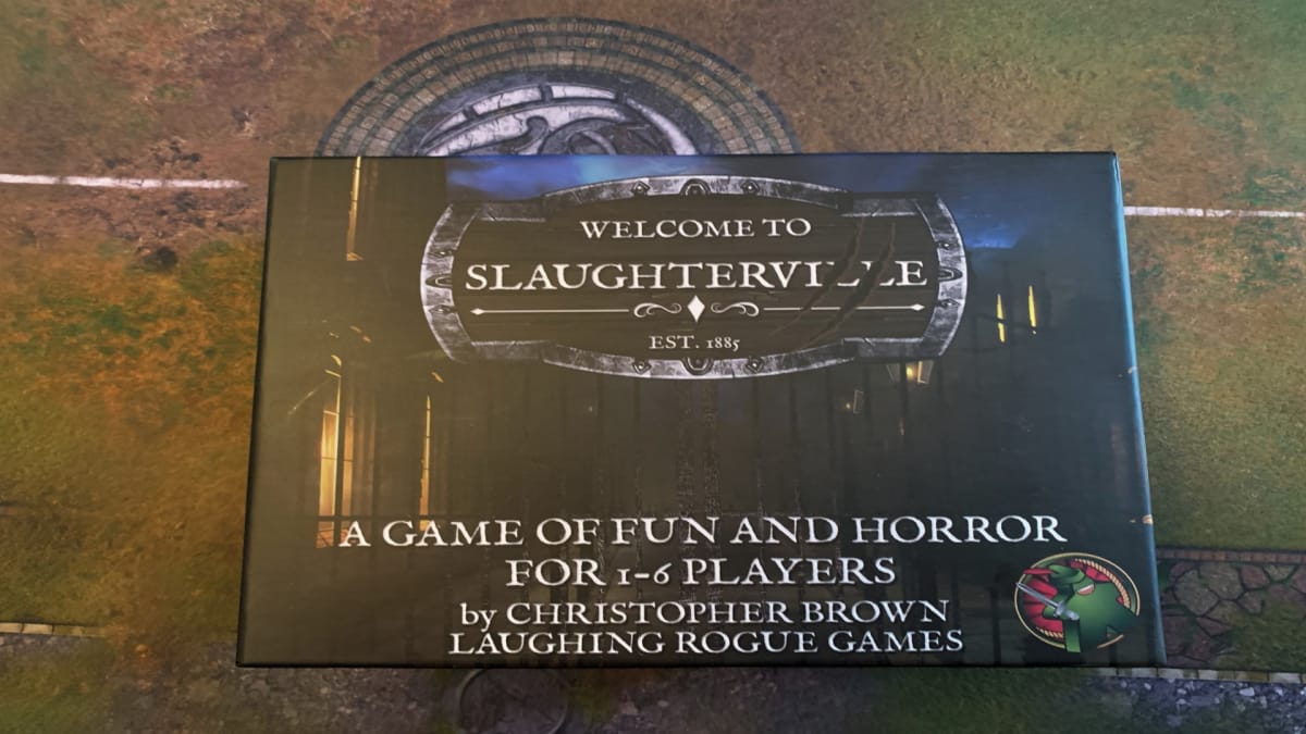The physical copy of Slaughterville 2 sitting on a table.