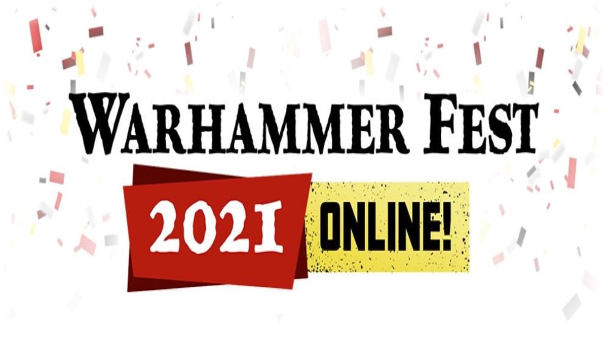 A Banner announcing Warhammer Fest 2021 Online