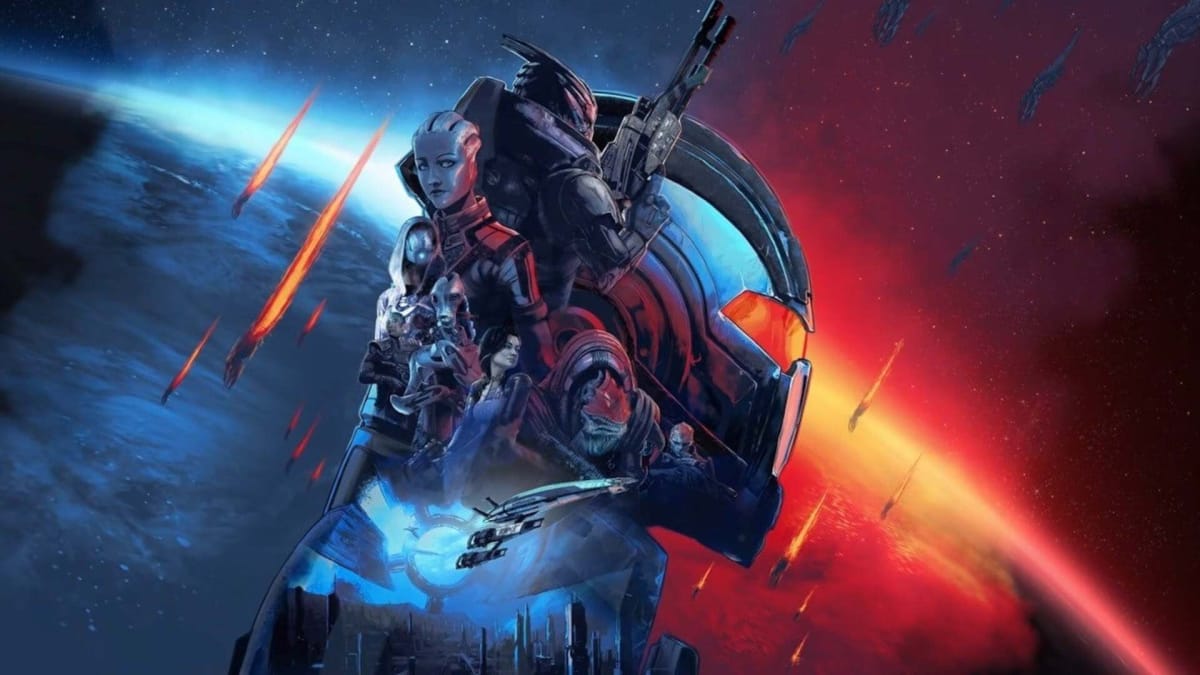 Promotional art of Mass Effect: Legendary Edition.