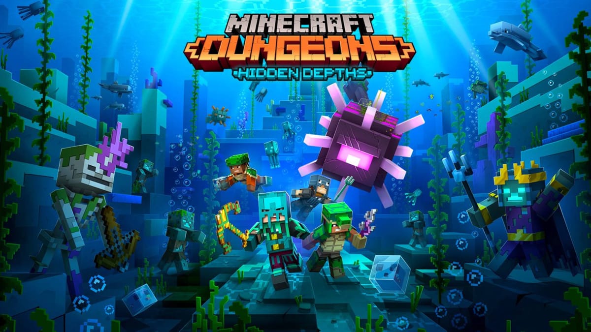 Minecraft Dungeons Hidden Depths DLC cover