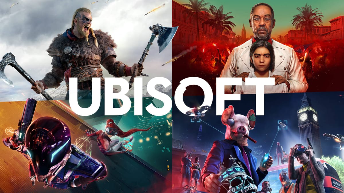 A slate of games, both upcoming and released, by Ubisoft