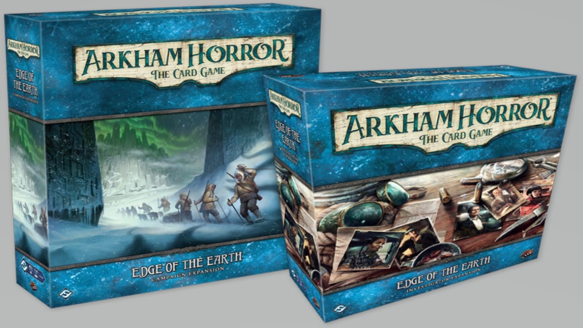 Box art of the new Arkham Horror expansions
